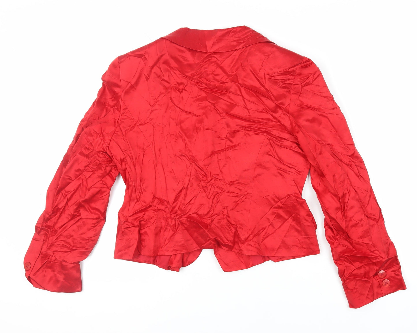 Principles Womens Red Jacket Blazer Size 14 Button