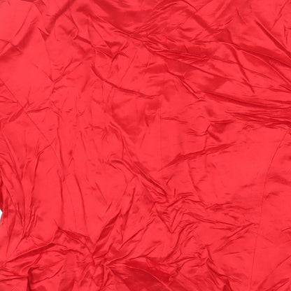 Principles Womens Red Jacket Blazer Size 14 Button