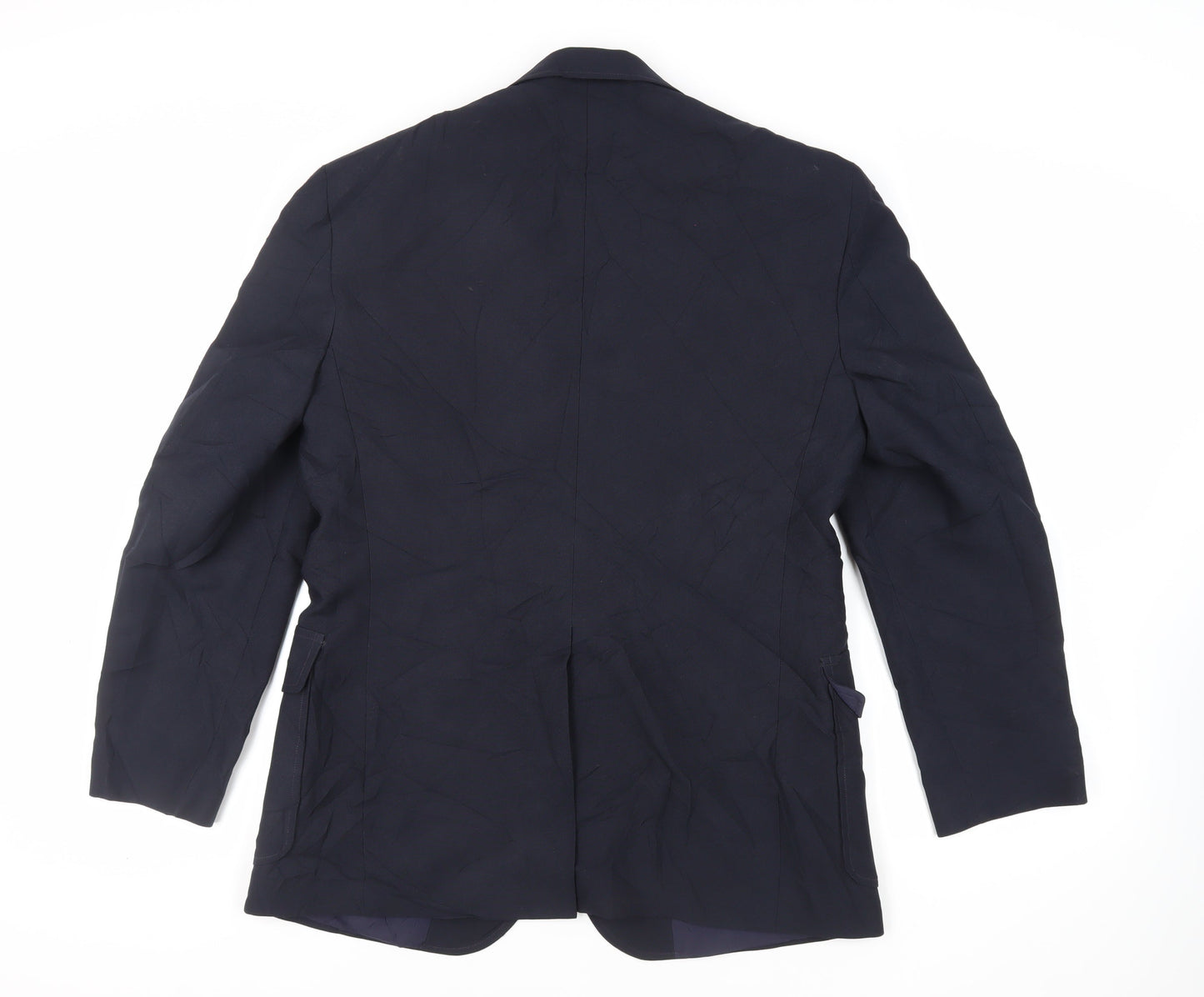 Haggar Mens Blue Polyester Jacket Blazer Size 42 Regular