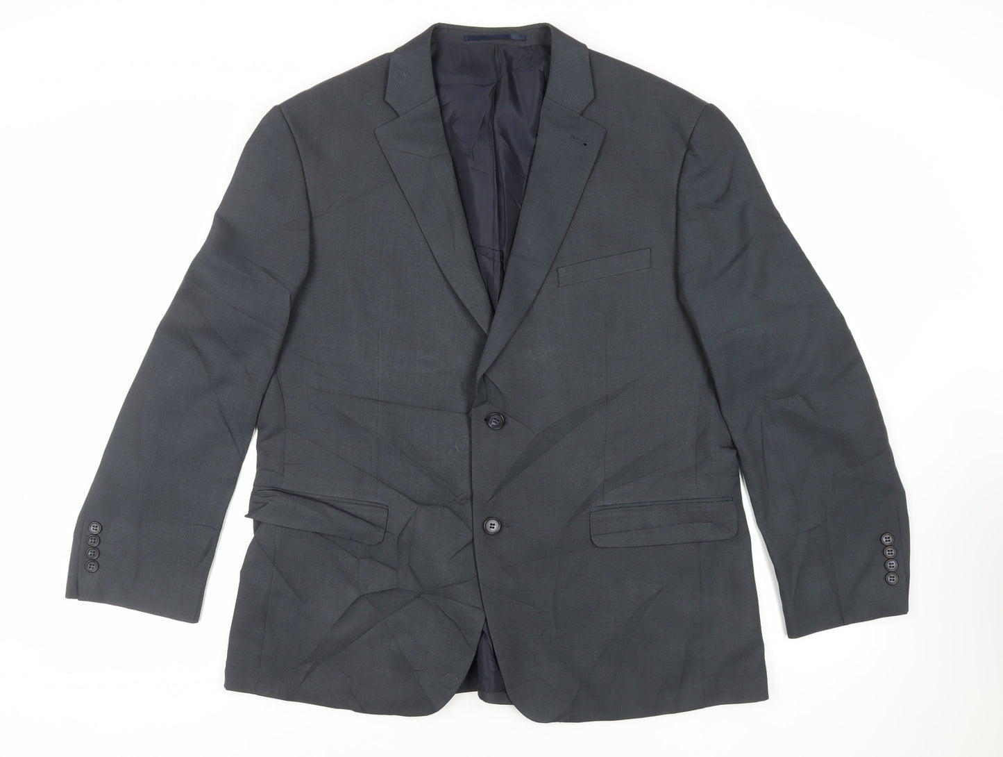 Mens UK Size 44 Greenwoods Regular Blue Suit Jacket