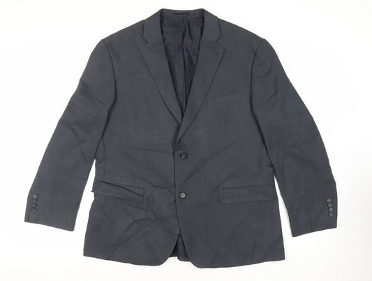 Mens UK Size 44 Greenwoods Regular Blue Suit Jacket