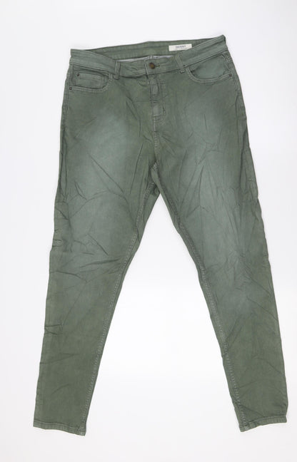 Womens UK Size 14 Marks and Spencer Regular Fit Skinny Green Jeans