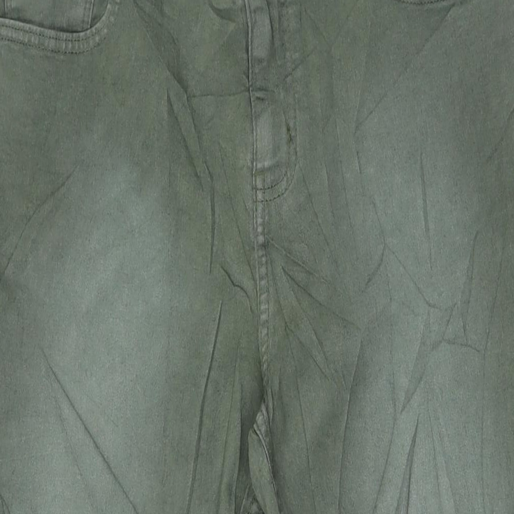Womens UK Size 14 Marks and Spencer Regular Fit Skinny Green Jeans