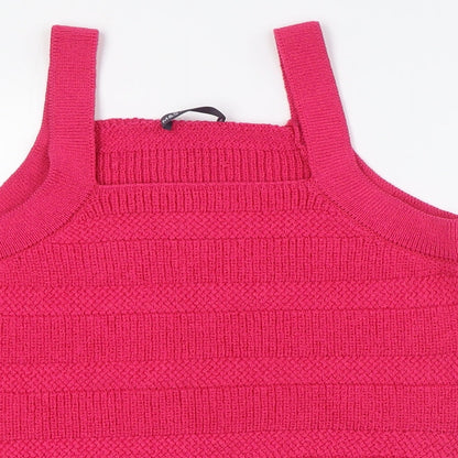 Womens UK Size L Marks and Spencer Pink Vest Jumper