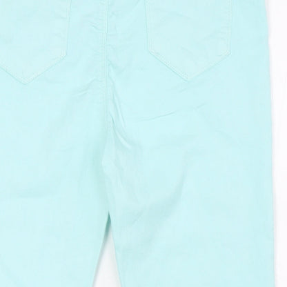 365 Denim Womens Green Cotton Cropped Jeans Size 12 L20 in Regular