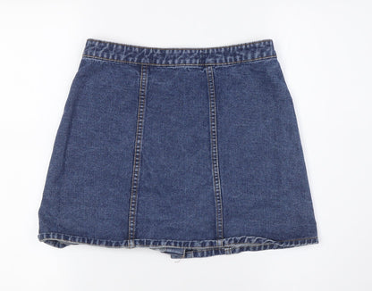 Womens UK Size 8 Denim & Co. A-Line Denim Skirt