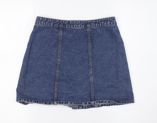 Womens UK Size 8 Denim & Co. A-Line Denim Skirt