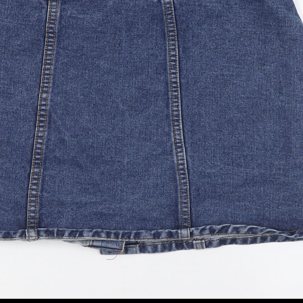 Womens UK Size 8 Denim & Co. A-Line Denim Skirt