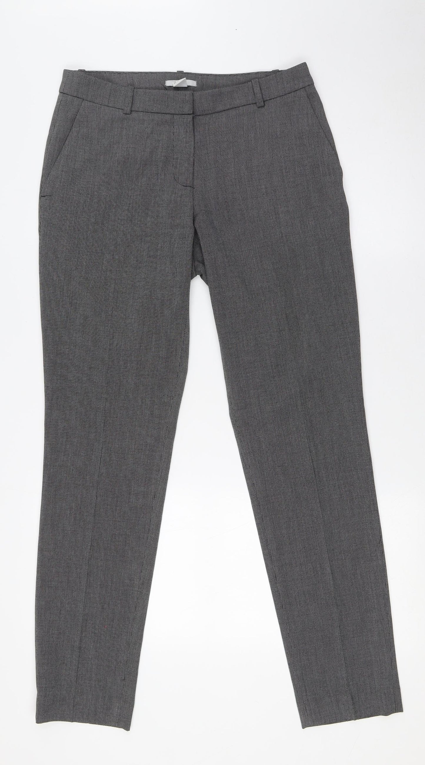 Womens UK Size 8 H&M Regular Fit  Grey Trousers