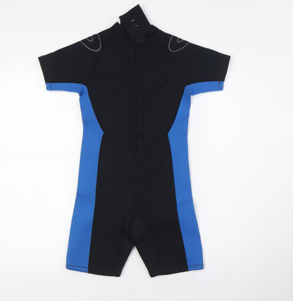CIC Girls Black Polyester Jumpsuit One-Piece Size 9 Years L7 in Zip - Wet Suit