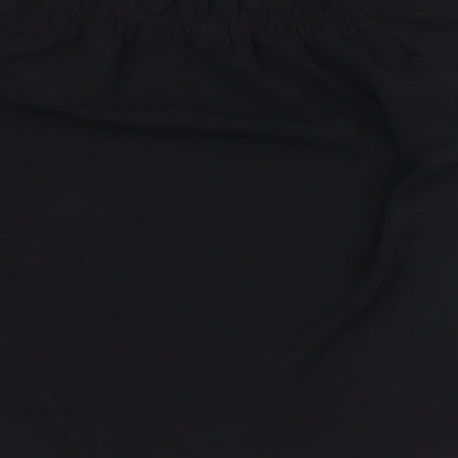 Womens UK Size 8 Dorothy Perkins Black Basic Button-Up