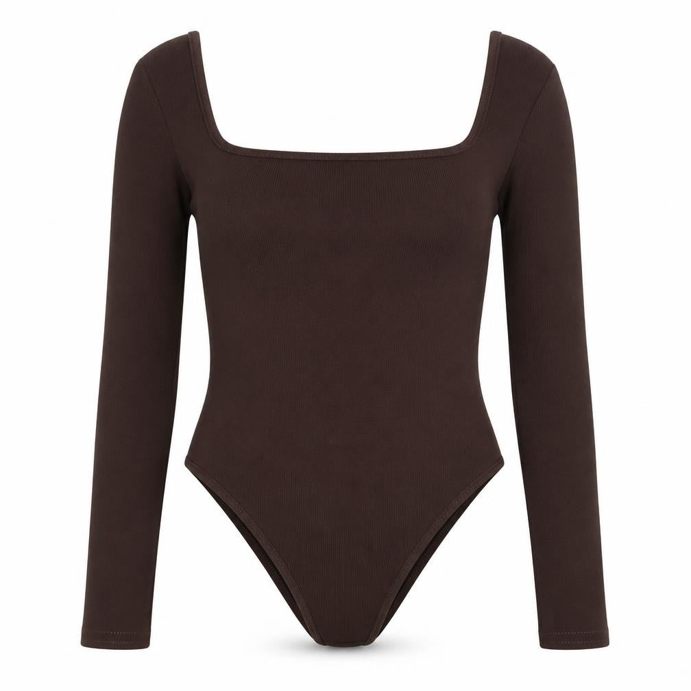 Womens UK Size 8 I SAW IT FIRST One-Piece Brown Bodysuit