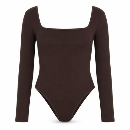 Womens UK Size 8 I SAW IT FIRST One-Piece Brown Bodysuit