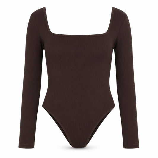 Womens UK Size 8 I SAW IT FIRST One-Piece Brown Bodysuit