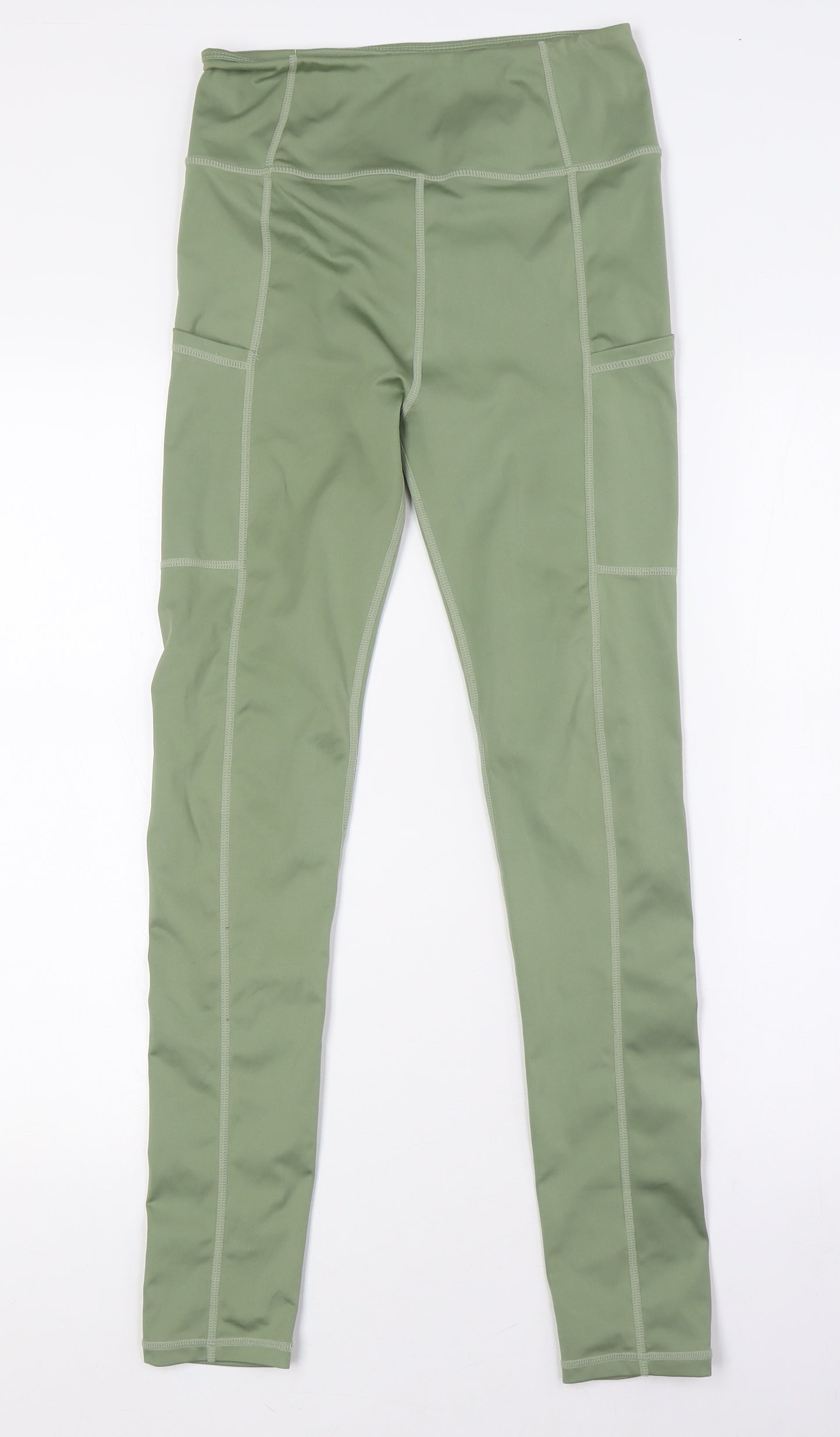 Womens UK Size 8 Missguided  Capri Green Leggings
