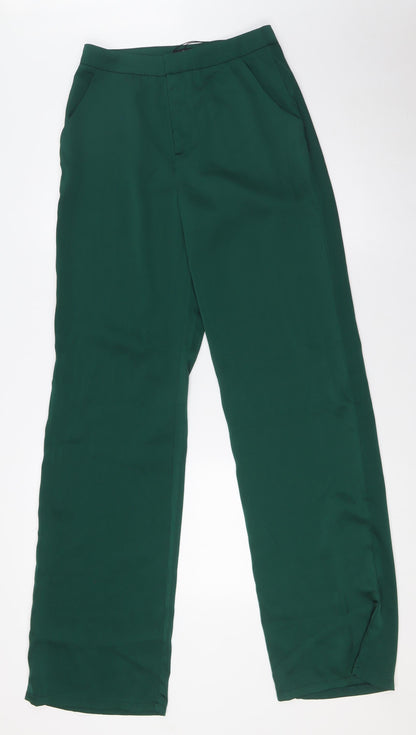 Womens UK Size 8 PRETTYLITTLETHING Regular Fit  Green Trousers