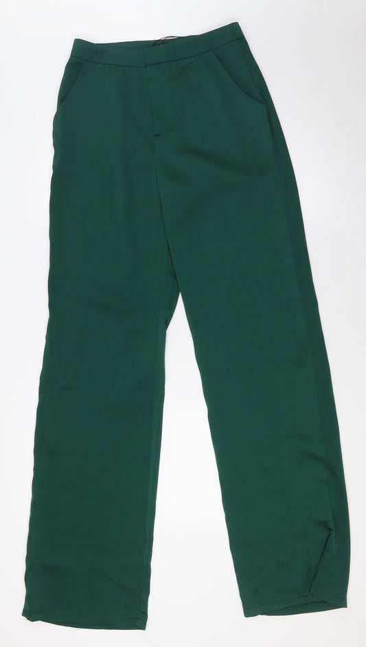 Womens UK Size 8 PRETTYLITTLETHING Regular Fit  Green Trousers