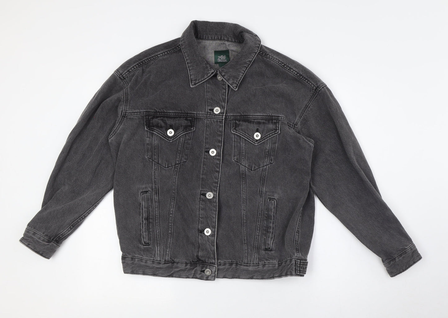 Wild Fable Mens Black Jacket Size S Button