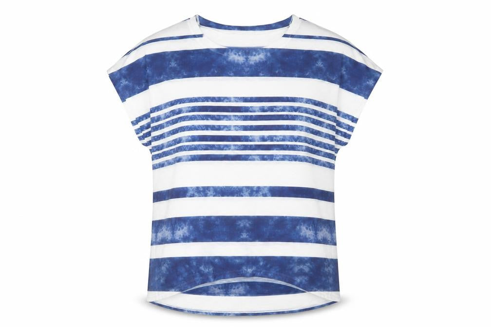 Womens UK Size S Paramour Blue Basic T-Shirt
