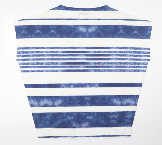 Womens UK Size S Paramour Blue Basic T-Shirt
