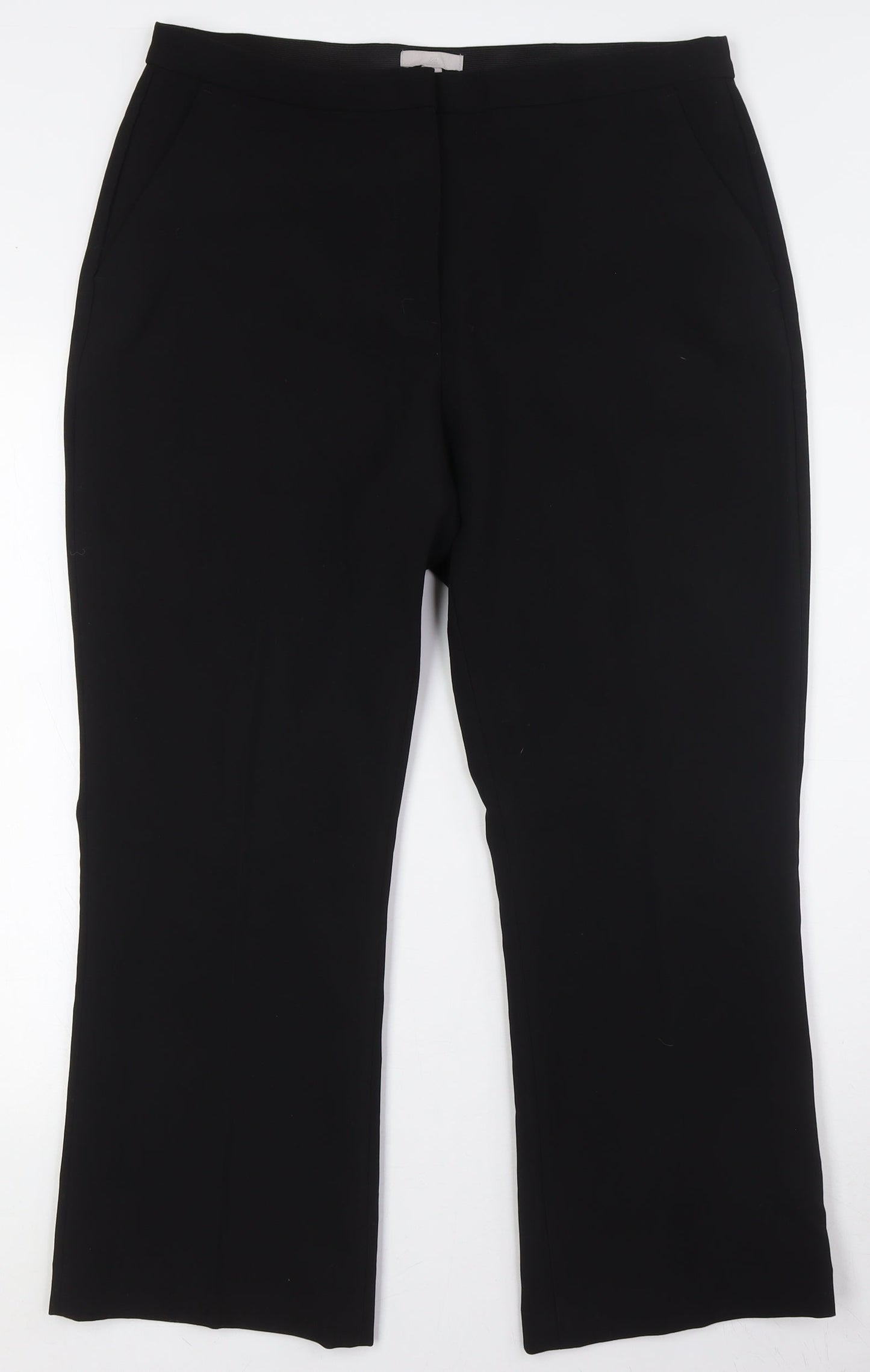 Womens UK Size 18 H&M Regular Fit  Black Trousers