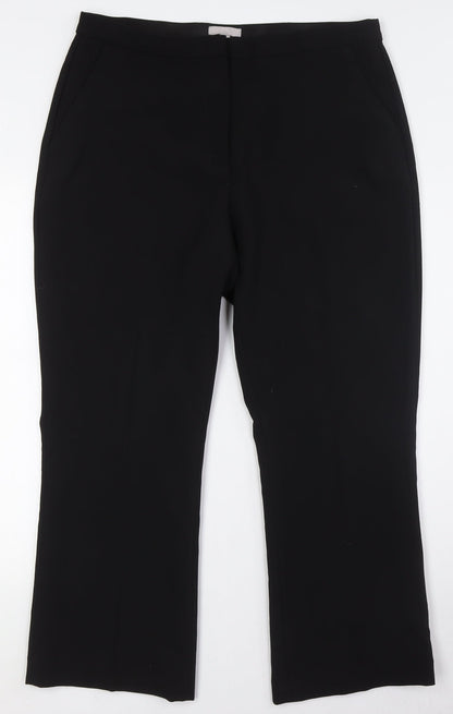 Womens UK Size 18 H&M Regular Fit  Black Trousers