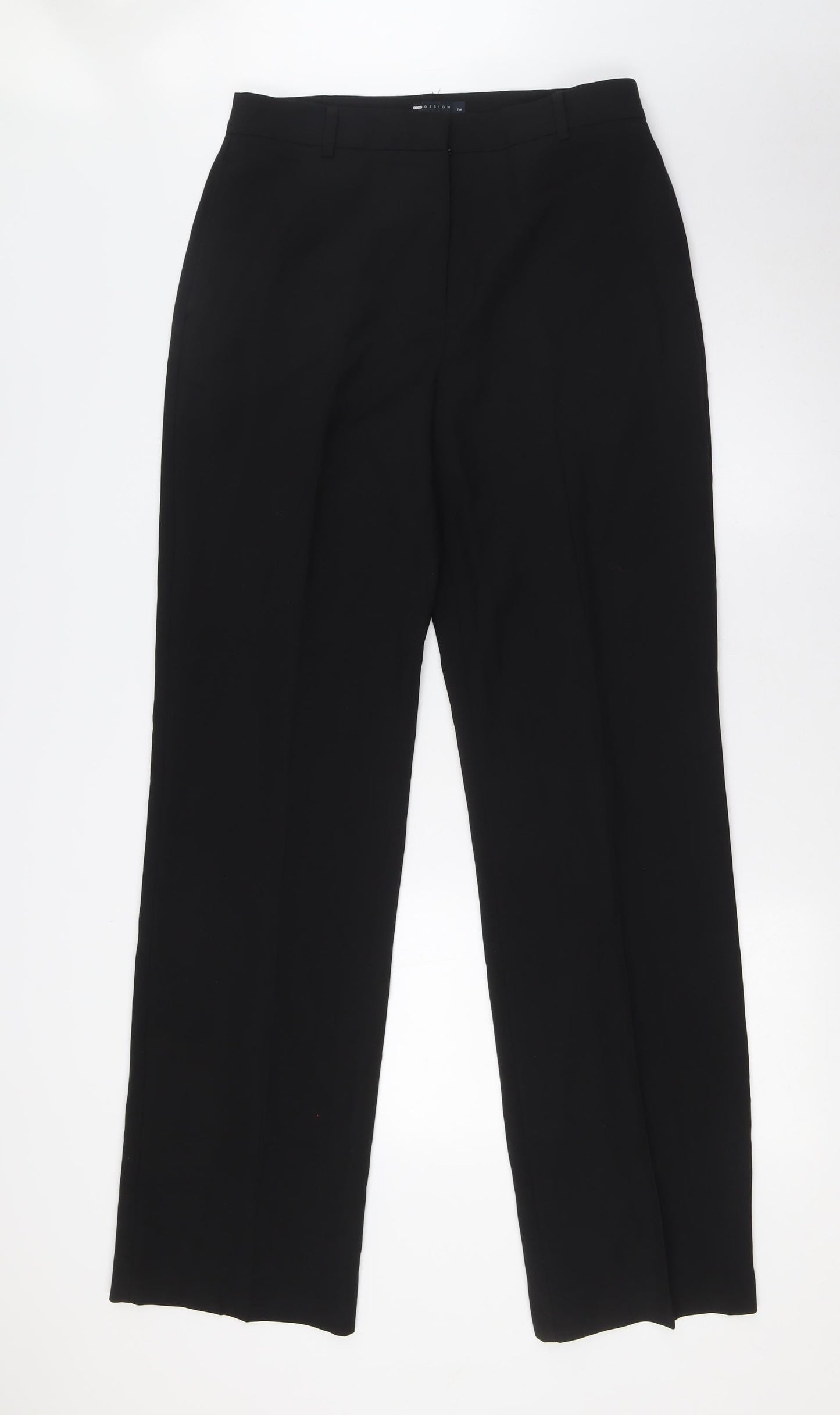 Womens UK Size 12 ASOS Regular Fit  Black Trousers