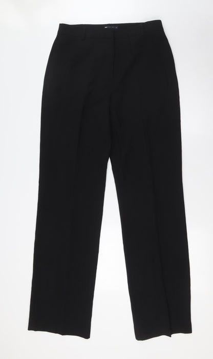 Womens UK Size 12 ASOS Regular Fit  Black Trousers