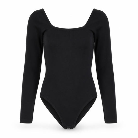 Womens UK Size 8 I SAW IT FIRST One-Piece Black Leotard