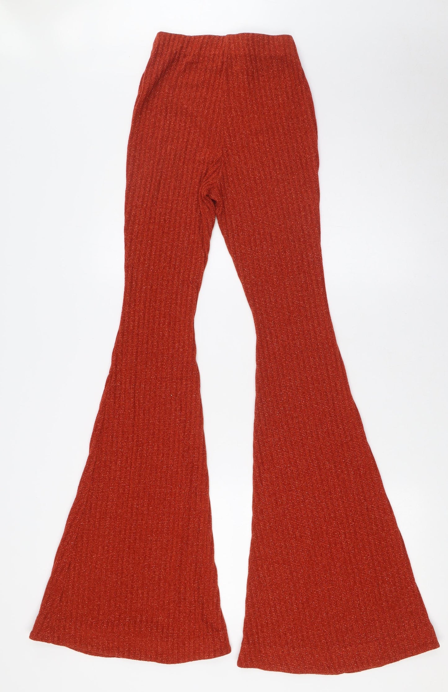 Womens UK Size 4 ASOS Regular Fit  Orange Trousers