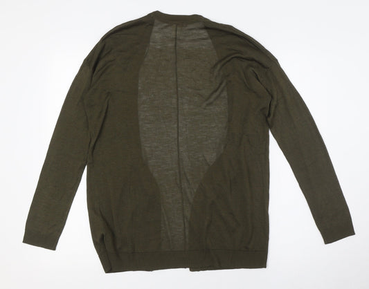 Womens UK Size XS H&M Green Cardigan Jumper