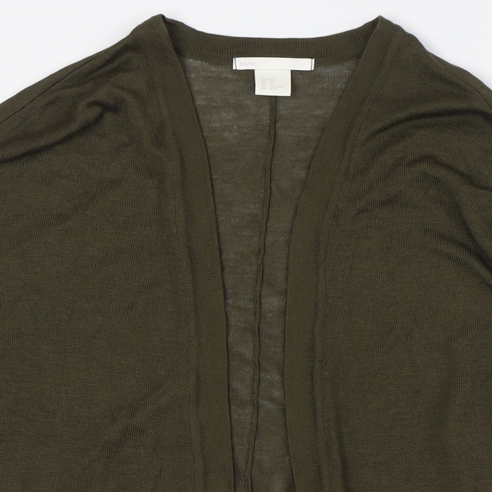 Womens UK Size XS H&M Green Cardigan Jumper