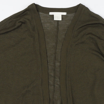 Womens UK Size XS H&M Green Cardigan Jumper