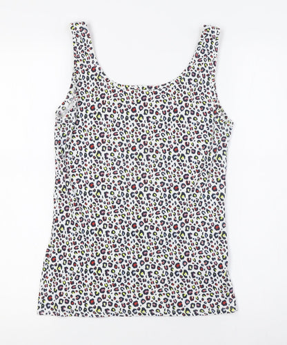 Womens UK Size 10 Marks and Spencer Multicoloured Basic Tank