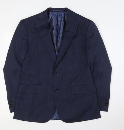 Mens UK Size 38 Marks and Spencer Regular Blue Suit Jacket
