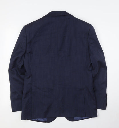 Mens UK Size 38 Marks and Spencer Regular Blue Suit Jacket