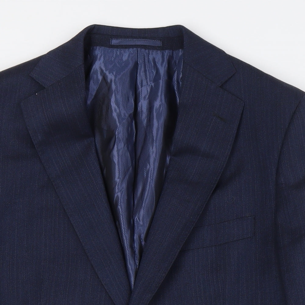 Mens UK Size 38 Marks and Spencer Regular Blue Suit Jacket