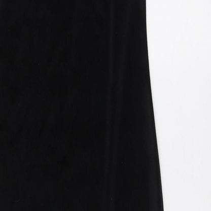 Boohoo Womens Black Polyester Bodycon Size 8 One Shoulder