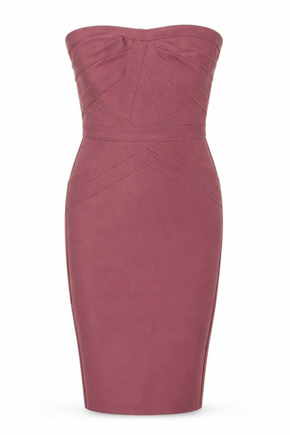 Lipsy Womens Pink Polyester Pencil Dress Size 8 Off the Shoulder Zip