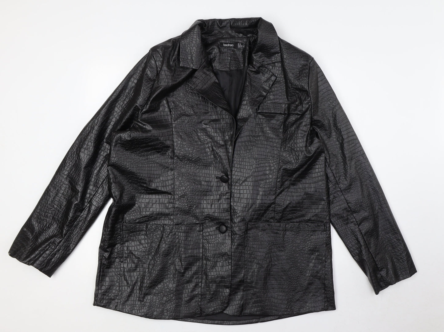 Womens UK Size 14 Boohoo Black Jacket
