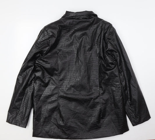 Womens UK Size 14 Boohoo Black Jacket