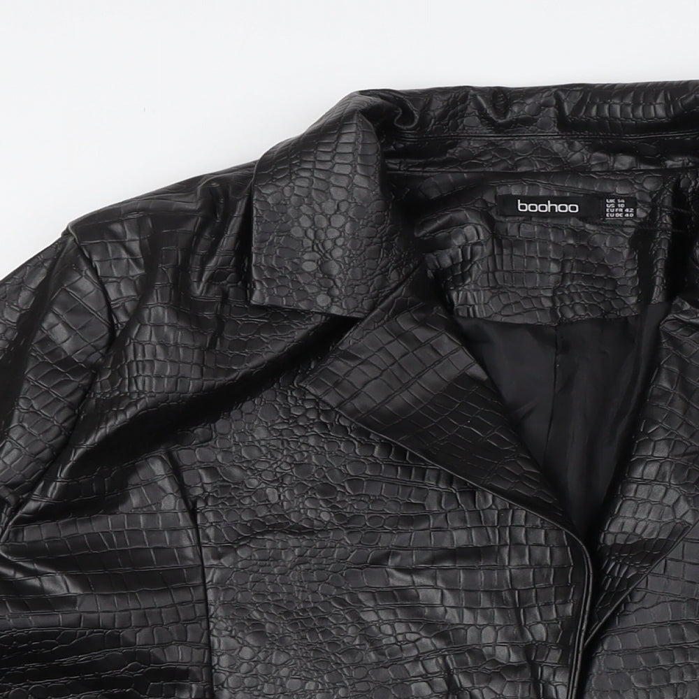 Womens UK Size 14 Boohoo Black Jacket