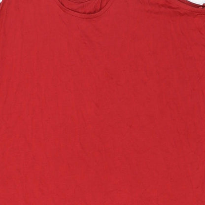 Marks & Spencer Womens Red Solid Viscose Cami Dress Size L