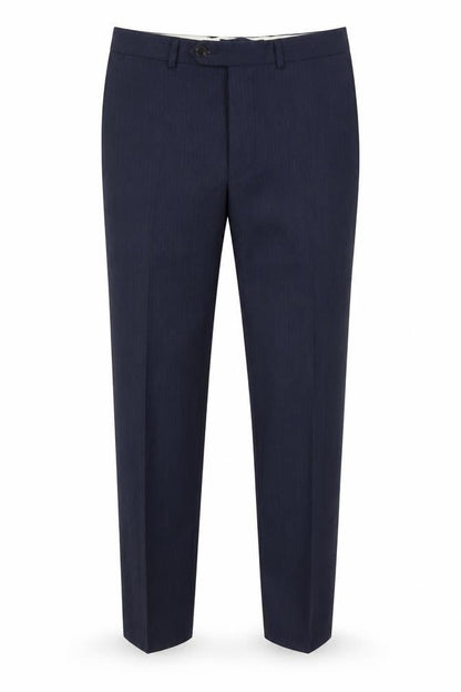 Marks & Spencer Mens Blue Polyester Trousers Size 34 in L29 in Regular Zip