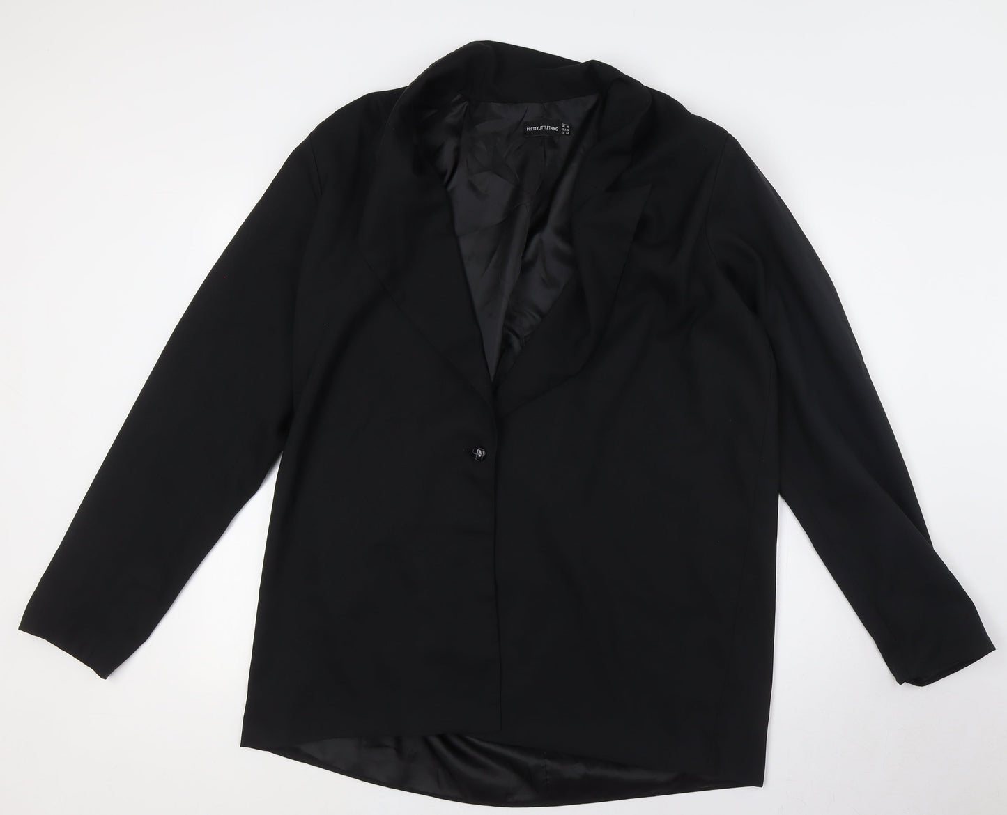 Womens UK Size 16 PRETTYLITTLETHING Black Jacket