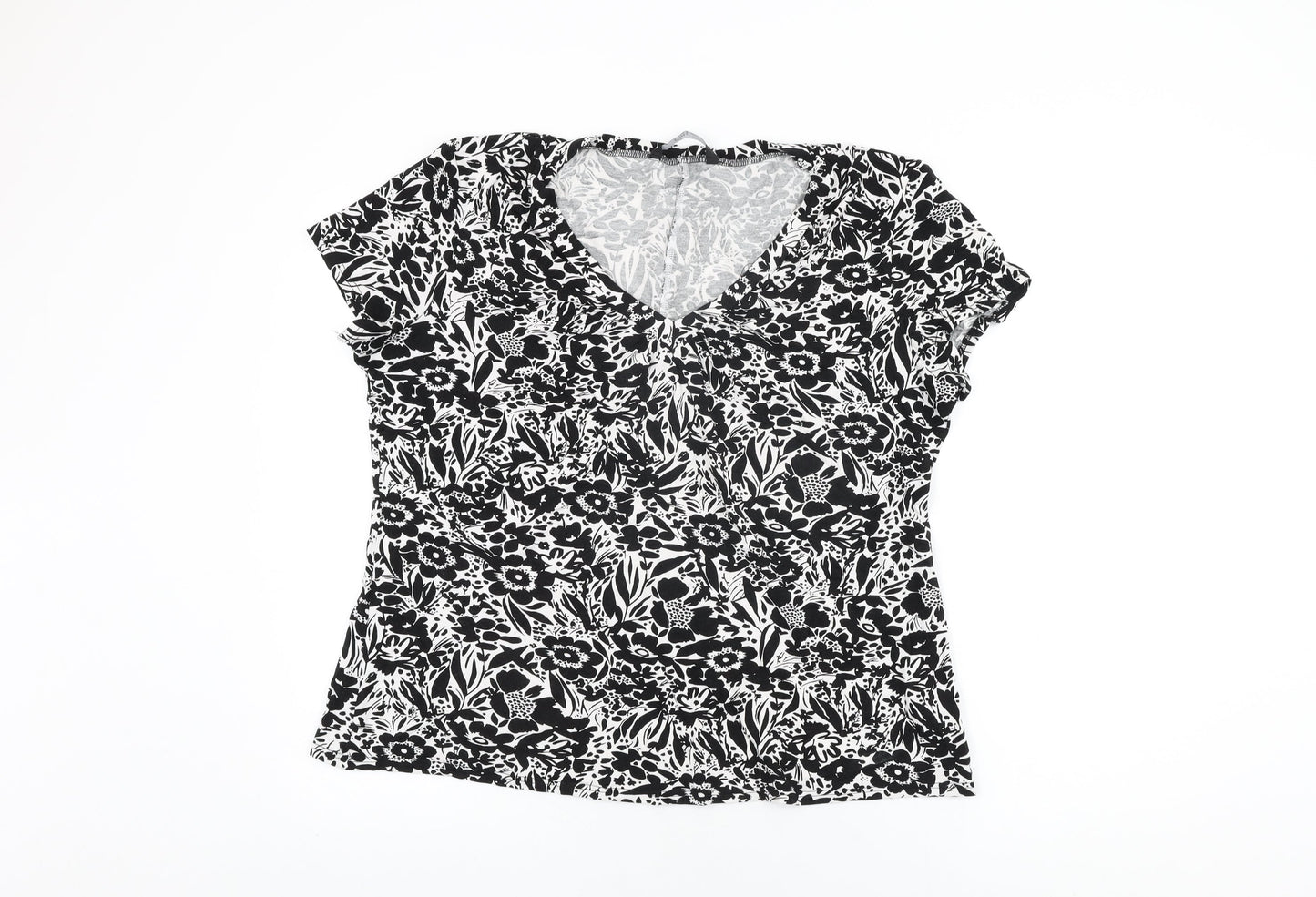 Womens UK Size 20 BM Collection White Basic T-Shirt