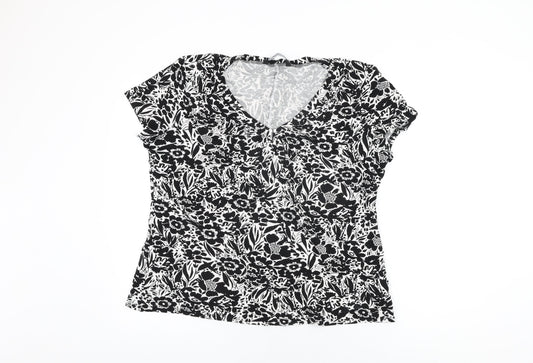 Womens UK Size 20 BM Collection White Basic T-Shirt