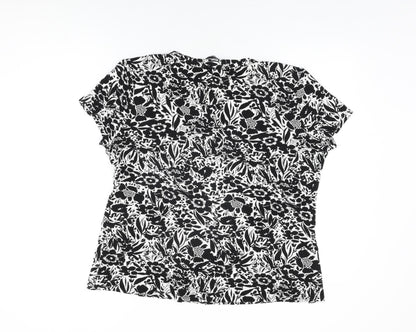 Womens UK Size 20 BM Collection White Basic T-Shirt