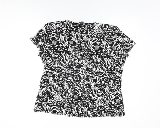 Womens UK Size 20 BM Collection White Basic T-Shirt