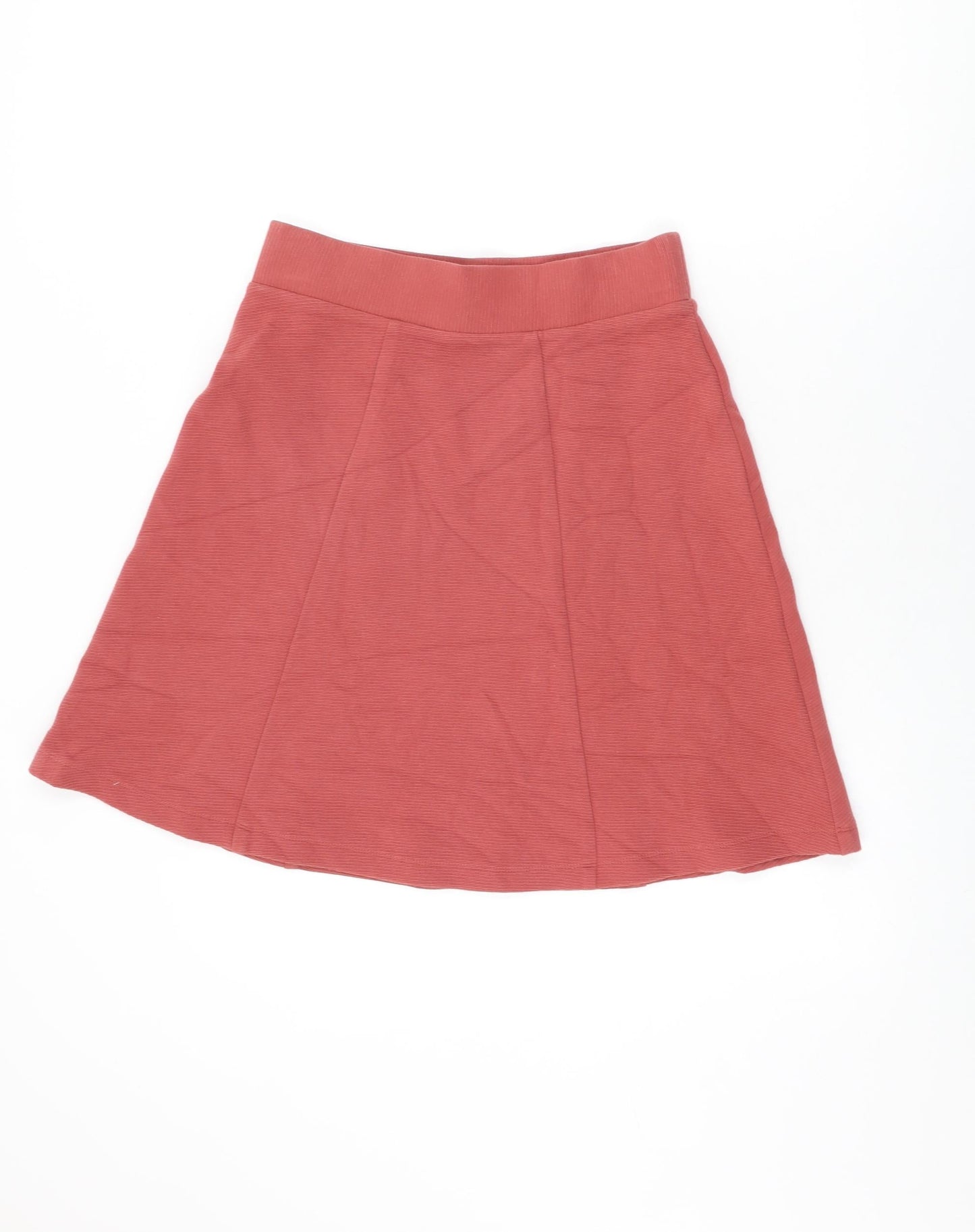 Marks and Spencer Womens Pink Cotton Skater Skirt Size 10